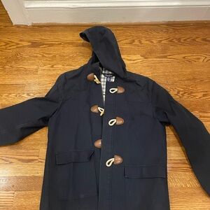 Brooks Brothers Men's Black Toggle Coat